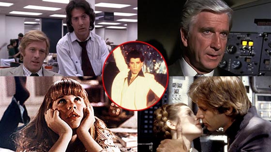 The Empire Strikes Back, Airplane, The Exorcist, Saturday Night Fever, All the President’s Men The Empire Strikes Back, Airplane, The Exorcist, Saturday Night Fever, All the President’s Men
